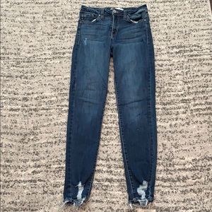 Hi rise skinny jeans